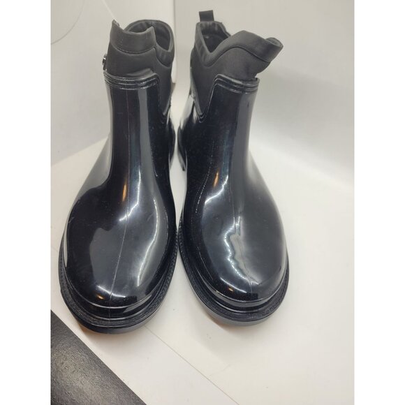 Easy Spirit Martha Stewart Womens Black Ankle Rain Boots 10M Snow garden comfort - Picture 2 of 7